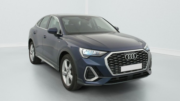 AUDI Q3 Sportback 35 TDI 150 ch S tronic 7 Design Bleu Navarre