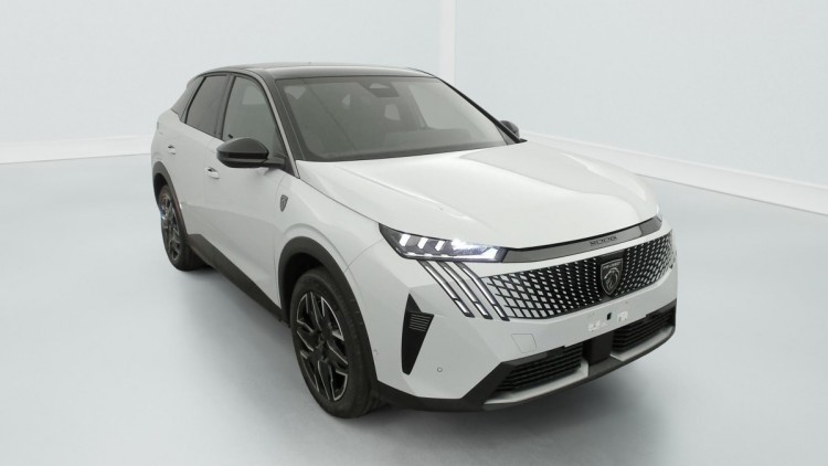 PEUGEOT 3008 Hybrid 145 e-DCS6 GT Blanc Okénite / Toit Noir