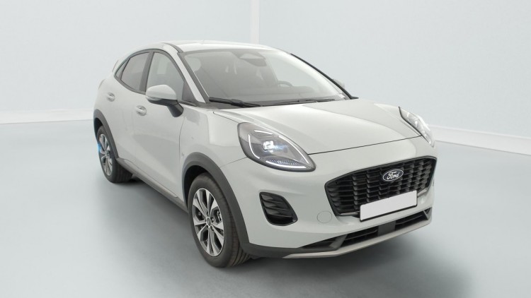 FORD Puma 1.0 EcoBoost 125 ch mHEV S S BVM6 Titanium Gris Cactus