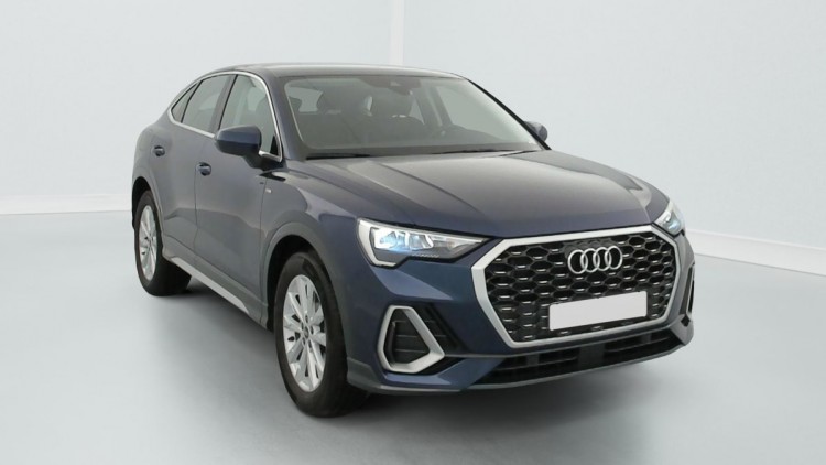 AUDI Q3 Sportback 35 TDI 150 ch S tronic 7 Design Bleu Navarre