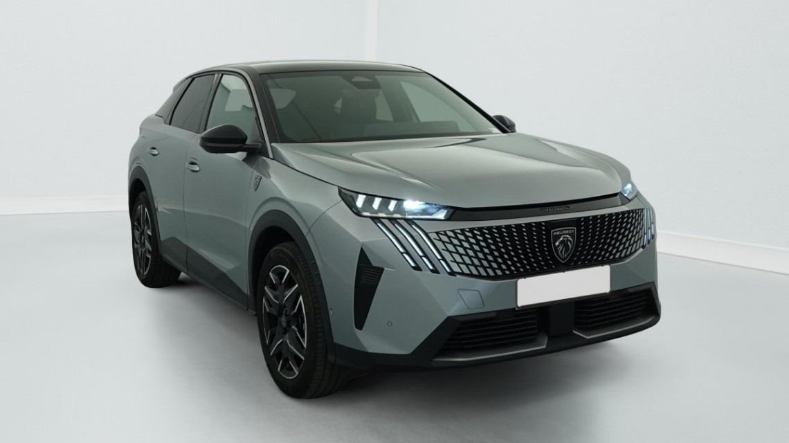 PEUGEOT 3008 Hybrid 145 e-DCS6 GT Gris Artense / Toit Noir