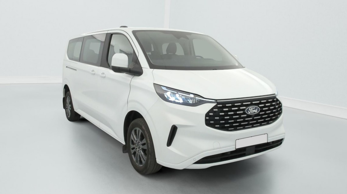 FORD Tourneo Custom 320 L2H1 2.0 EcoBlue 150 ch Titanium Blanc Glacier