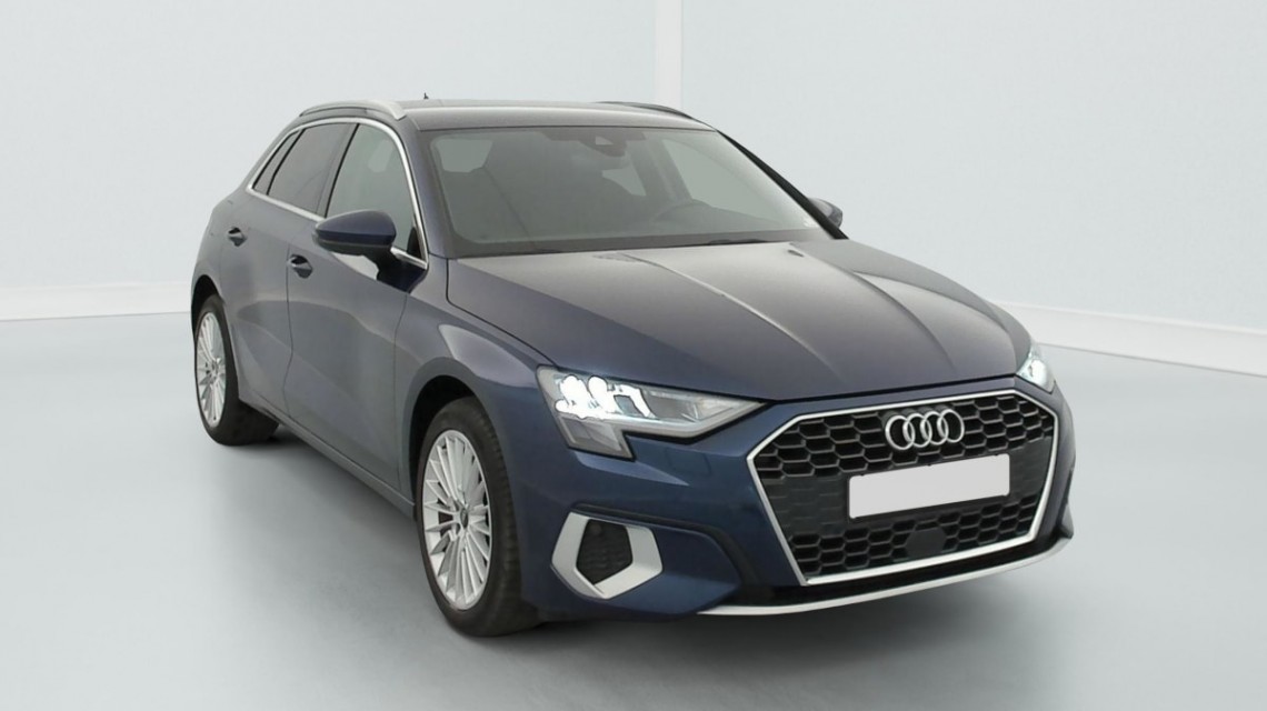 AUDI A3 Sportback 30 TFSI 110 Design Bleu Navarre