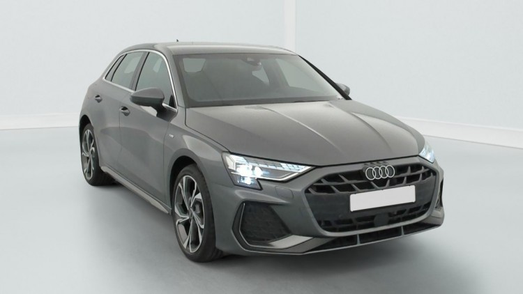 AUDI A3 Sportback TFSI e Hybride rechargeable 204 S tronic 6 S line Gris Daytona