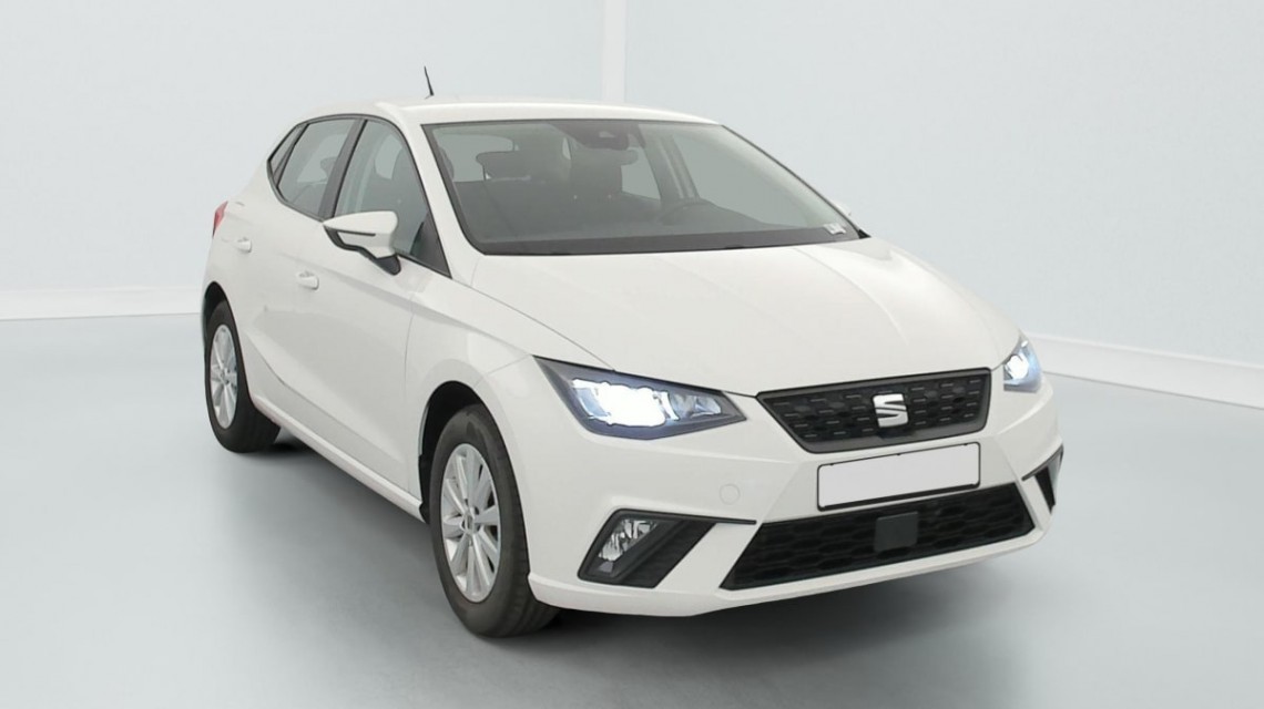 SEAT Ibiza 1.0 EcoTSI 95 ch S S BVM5 Business Blanc Candy