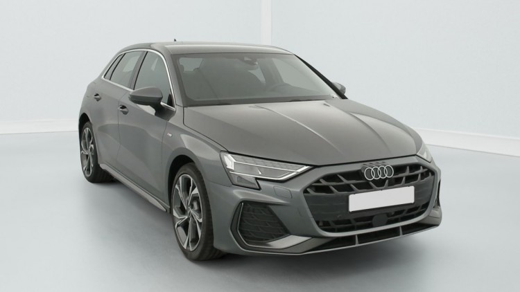 AUDI A3 Sportback TFSI e Hybride rechargeable 204 S tronic 6 S line Gris Daytona