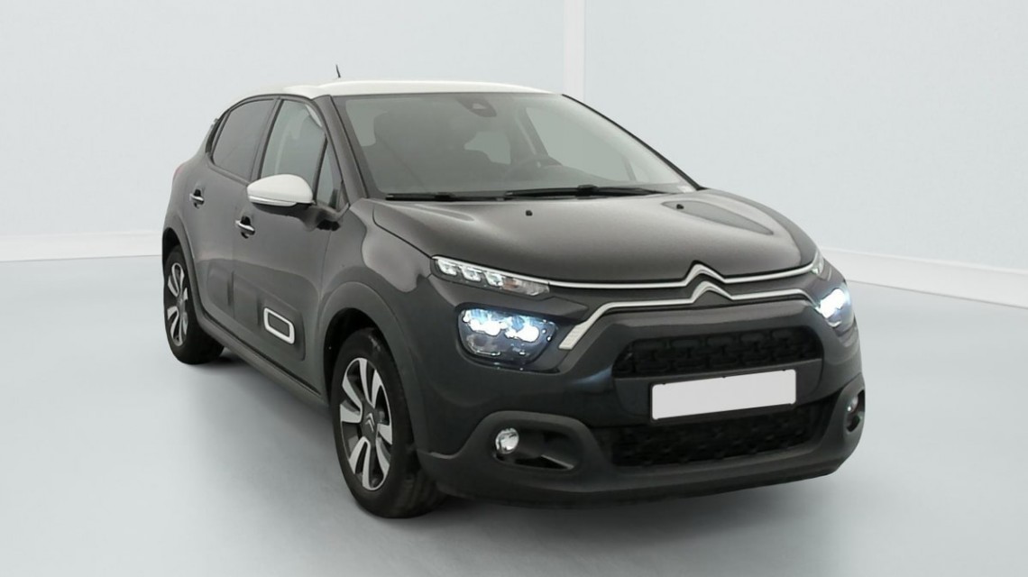 CITROEN C3 PureTech 110 S S BVM6 Shine Noir Perla Nera / Toit Blanc 