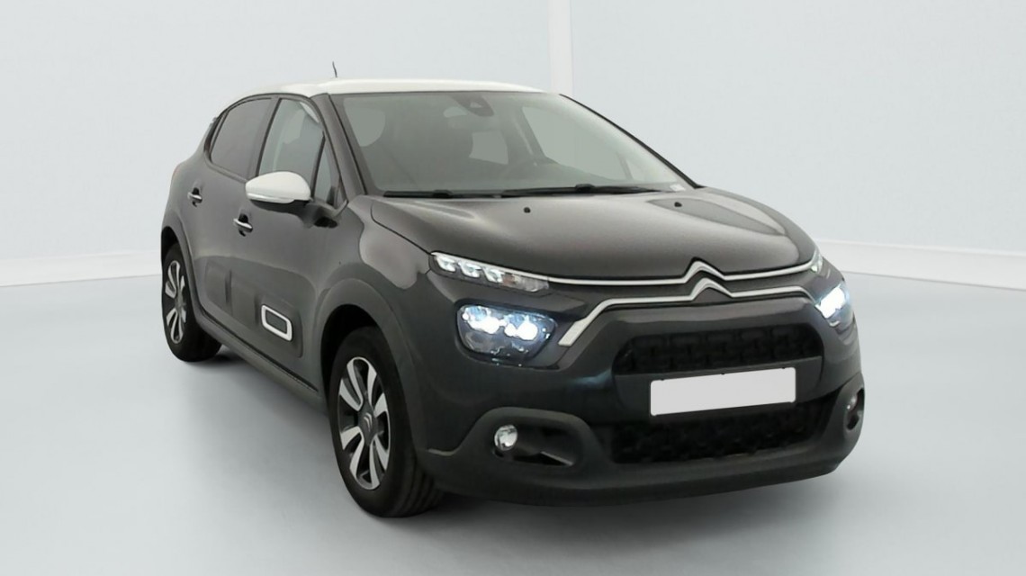 CITROEN C3 PureTech 110 S S BVM6 Shine Noir Perla Nera / Toit Blanc 