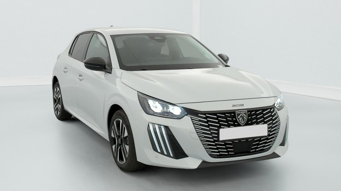 PEUGEOT 208 Hybrid 110 ch e-DCS6 Allure Blanc Okenite