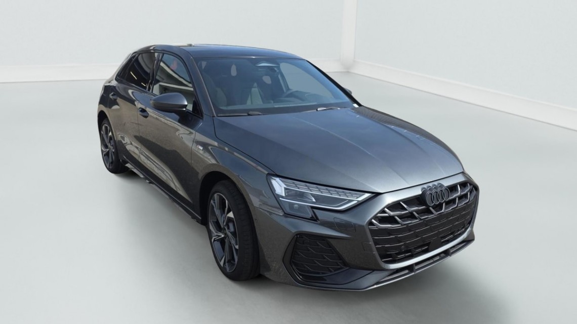 AUDI A3 Sportback 45 TFSI e Hybride rechargeable 272 S tronic 6 S line Gris Daytona