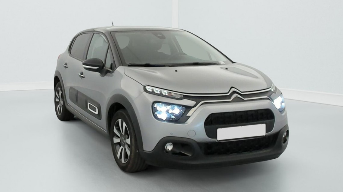 CITROEN C3 PureTech 110 S S BVM6 Shine Gris Acier / Toit Noir 