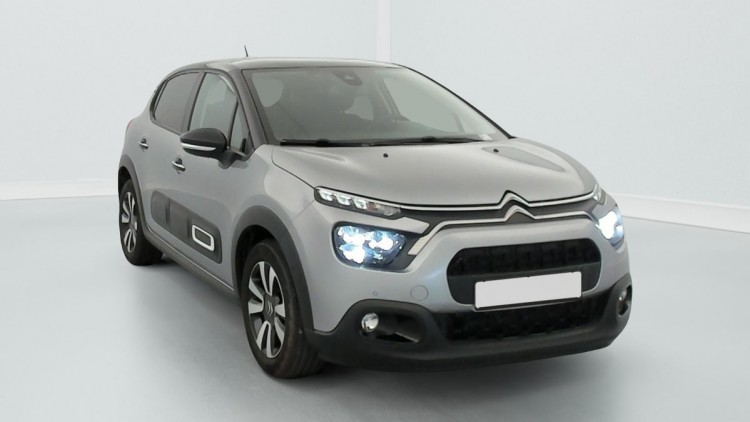 CITROEN C3 PureTech 110 S S BVM6 Shine Gris Acier / Toit Noir 