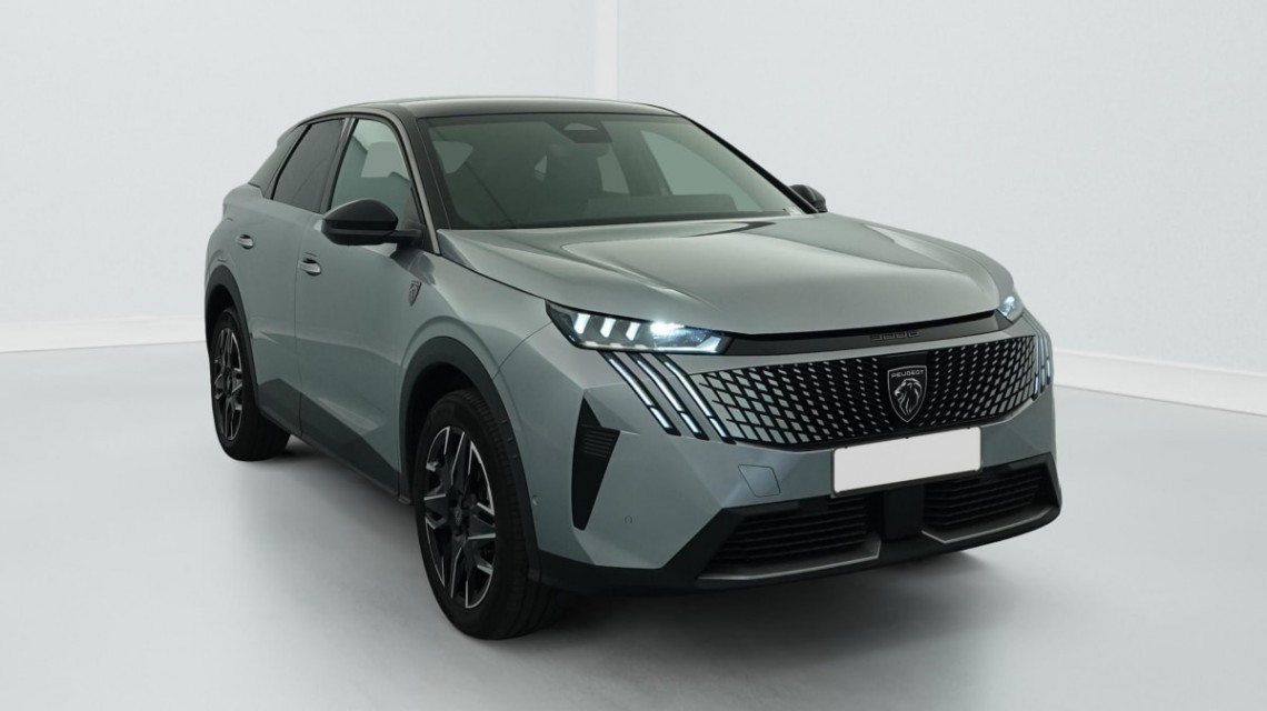 PEUGEOT 3008 Hybrid 145 e-DCS6 GT Gris Artense / Toit Noir