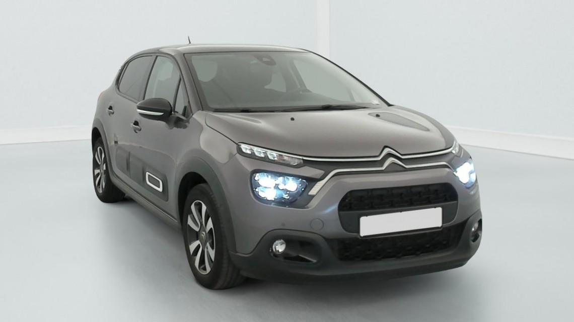CITROEN C3 PureTech 110 S S BVM6 Shine Gris Platinium / Toit Noir