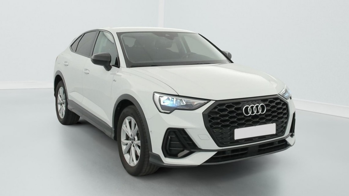 AUDI Q3 Sportback 35 TDI 150 ch S tronic 7 Design Blanc Glacier