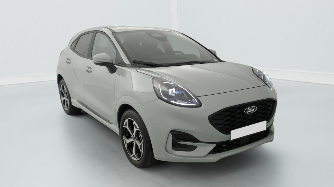 FORD Puma 1.0 EcoBoost 125 ch mHEV S S Powershift ST-Line Gris Cactus