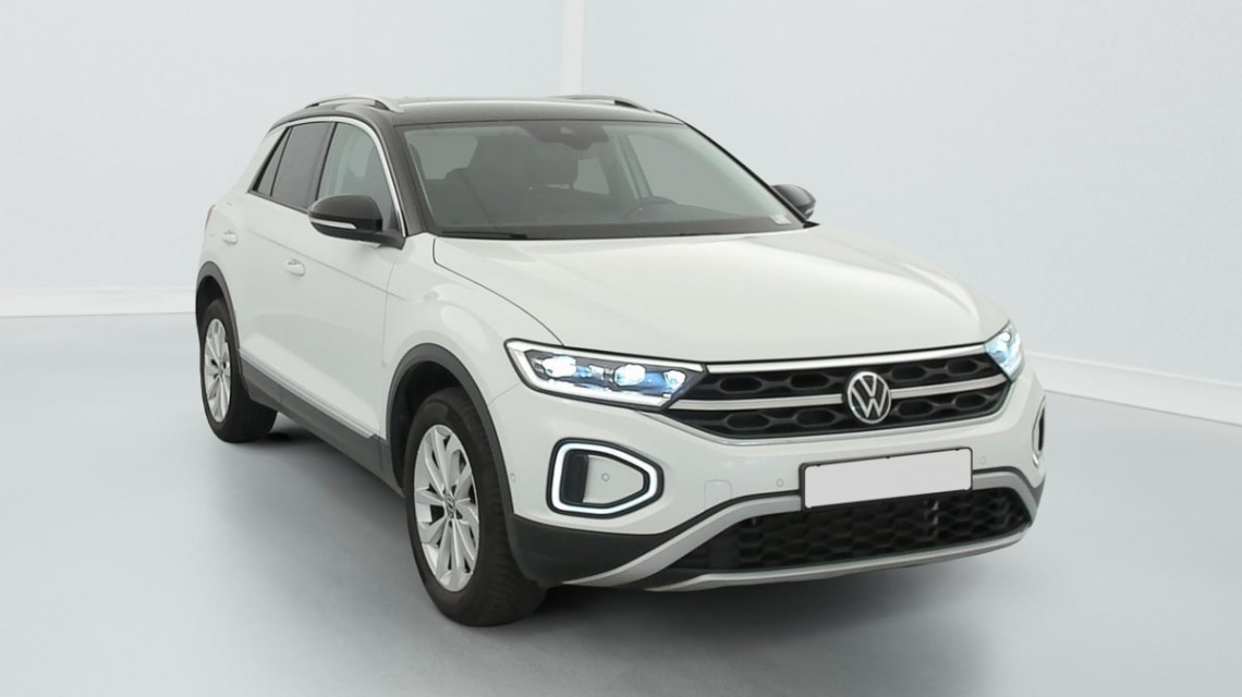VOLKSWAGEN T-Roc 1.5 TSI EVO2 150 Start Stop DSG7 Style Blanc Pur / Toit Noir