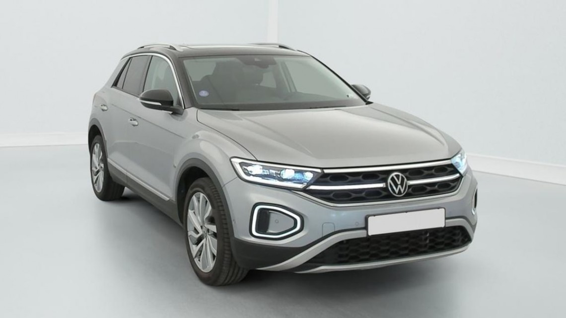 VOLKSWAGEN T-Roc 1.5 TSI EVO 150 START STOP DSG7 STYLE EXCLUSIVE Gris Pyrite / Toit Noir