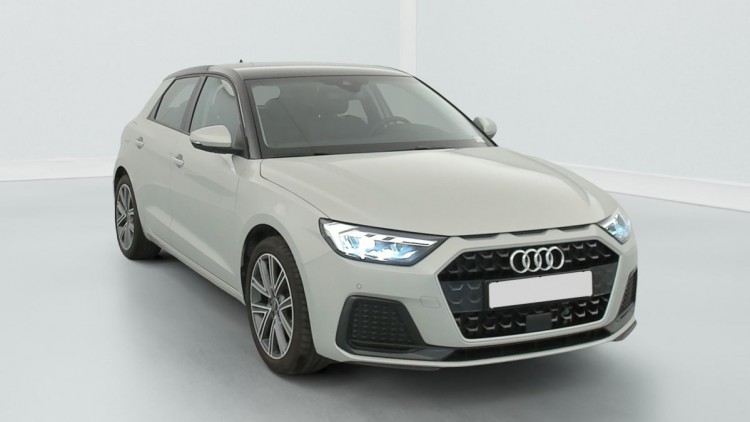 AUDI A1 Sportback 30 TFSI 110 CH BVM6 ADVANCED Argent Rosée / Toit Noir