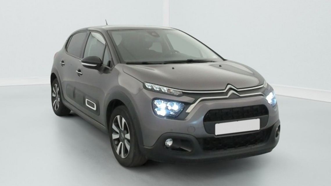 CITROEN C3 PureTech 110 S S BVM6 Shine Gris Platinium / Toit Noir