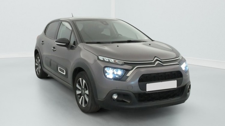 CITROEN C3 PureTech 110 S S BVM6 Shine Gris Platinium / Toit Noir