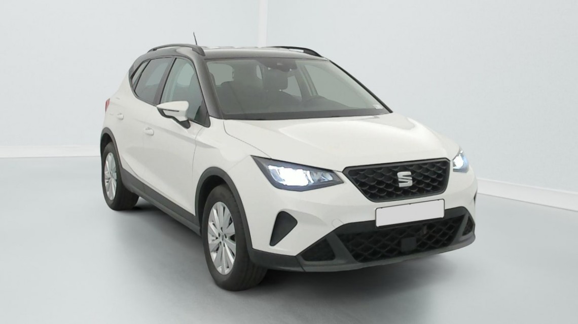 SEAT Arona 1.0 TSI 95 ch Start Stop BVM5 Style Business Blanc Candy Toit Noir 