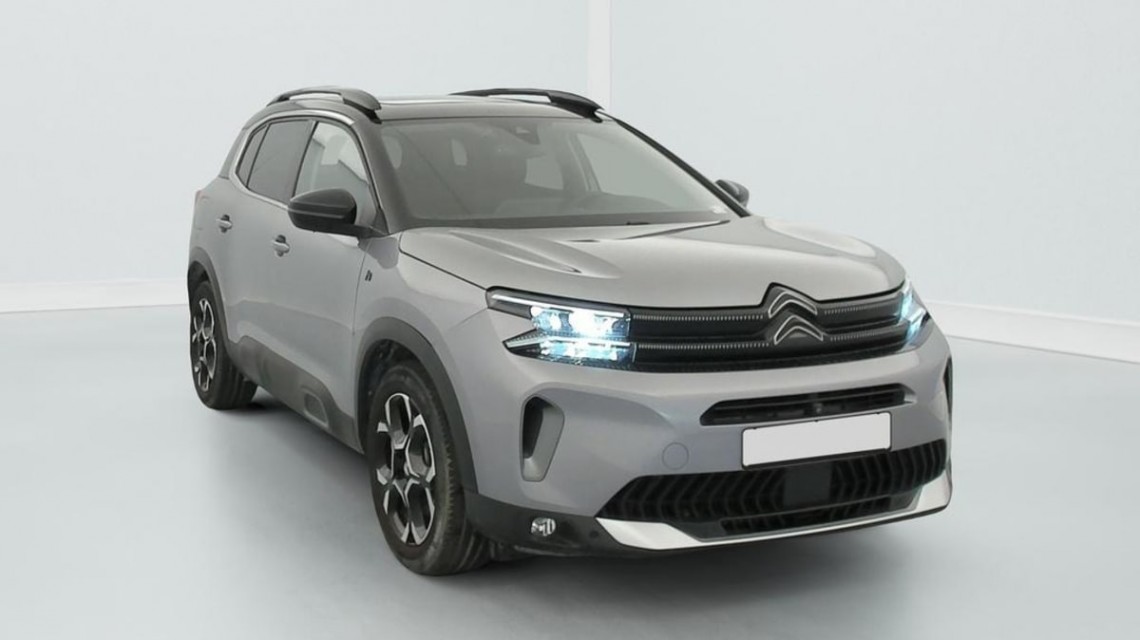 CITROEN C5 Aircross Hybride Rechargeable 225 e-EAT8 Shine Gris Acier / Toit Noir