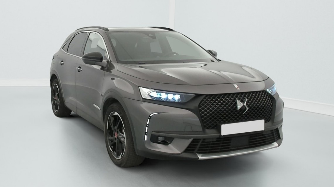 DS DS 7 Crossback Hybride E-Tense 300 EAT8 4x4 Performance Line+ Gris Platinium