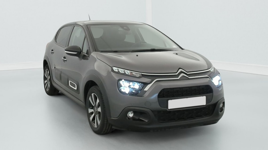 CITROEN C3 PureTech 110 S S BVM6 Shine Gris Platinium / Toit Noir