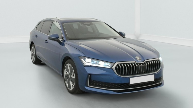 SKODA Superb Combi 2.0 TDI 150 ch SCR DSG7 Selection Bleu Cobalt
