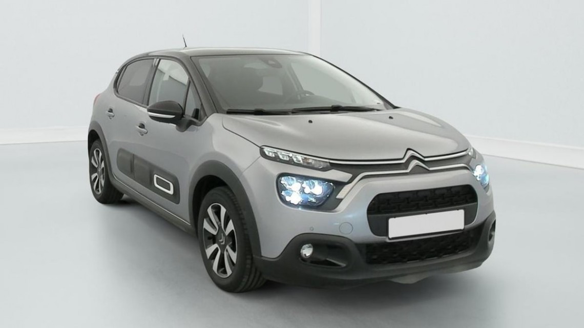 CITROEN C3 PureTech 110 S S BVM6 Shine Gris Acier / Toit Noir