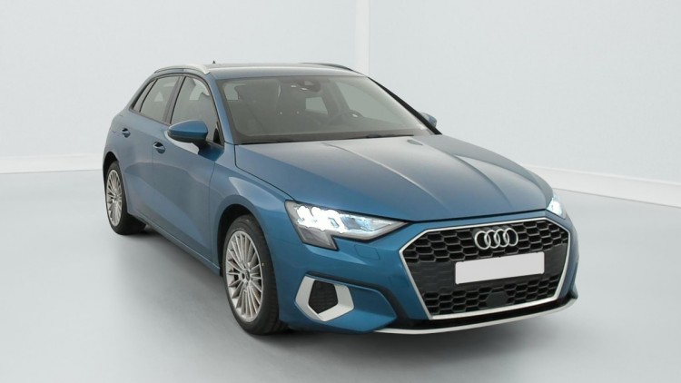 AUDI A3 Sportback 35 TDI 150 S tronic 7 Design Bleu Atoll