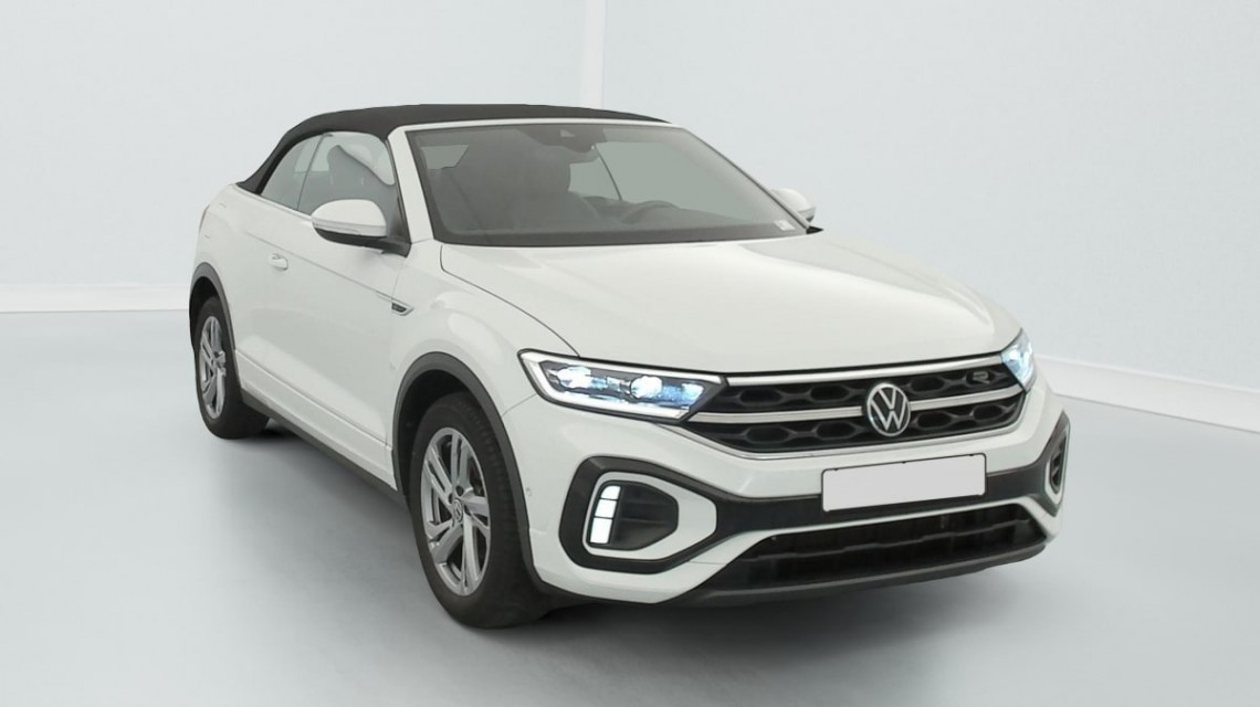 VOLKSWAGEN T-Roc Cabriolet 1.5 TSI EVO 150 START STOP DSG7 R-LINE Blanc Pur