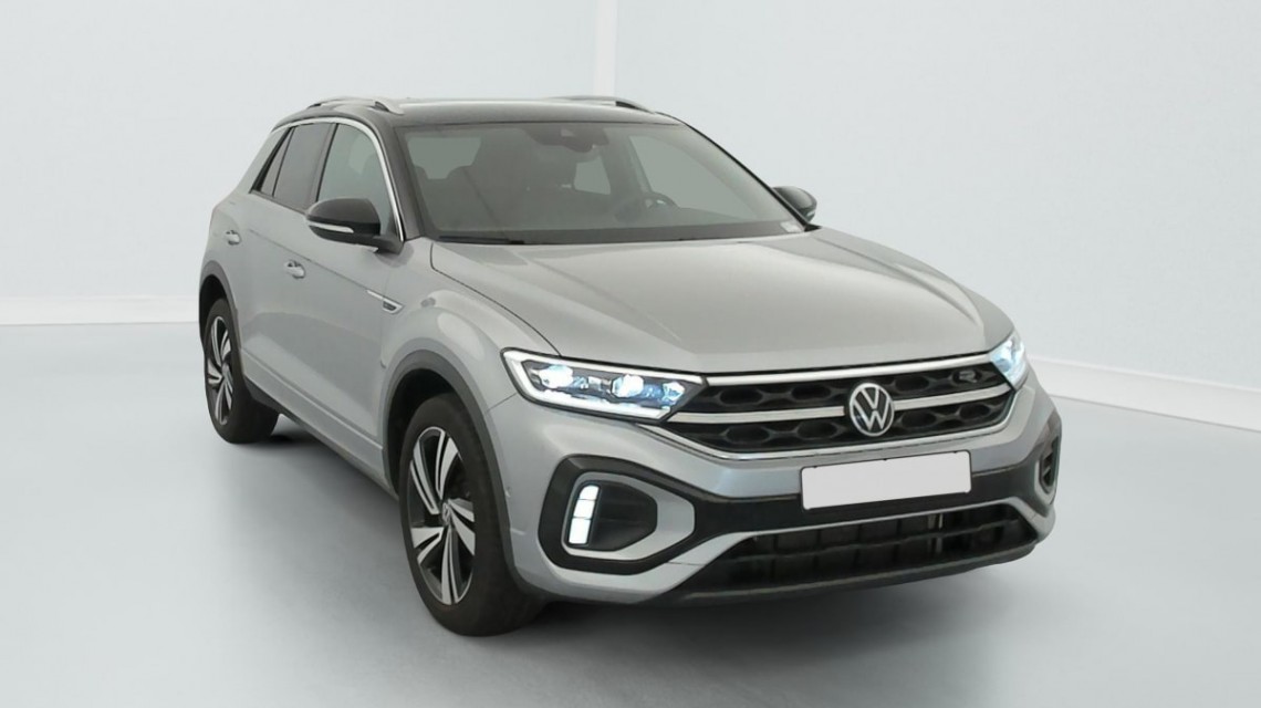 VOLKSWAGEN T-Roc 2.0 TDI 150 START STOP DSG7 R-LINE Gris Pyrite / Toit Noir