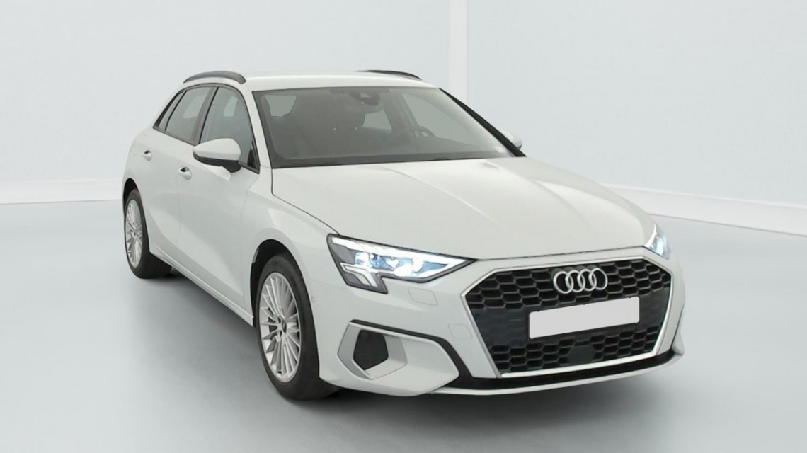 AUDI A3 Sportback 30 TFSI Mild Hybrid 110 S tronic 7 Design Blanc Glacier