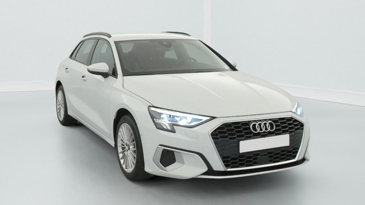 AUDI A3 Sportback 30 TFSI Mild Hybrid 110 S tronic 7 Design Blanc Glacier