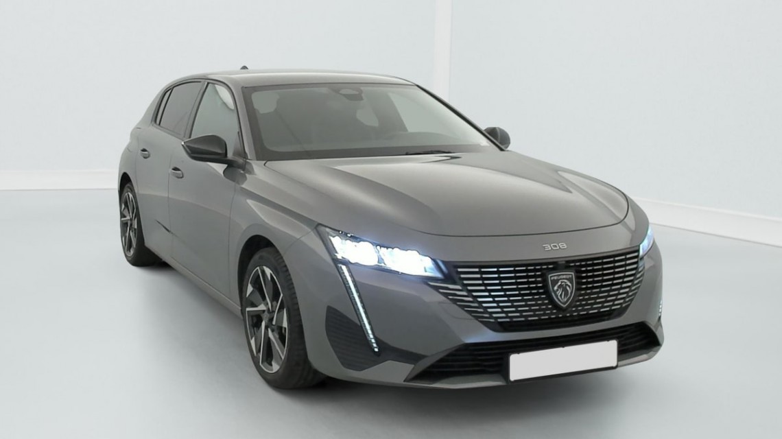 PEUGEOT 308 Hybrid 145 e-DCS6 Allure Gris Selenium