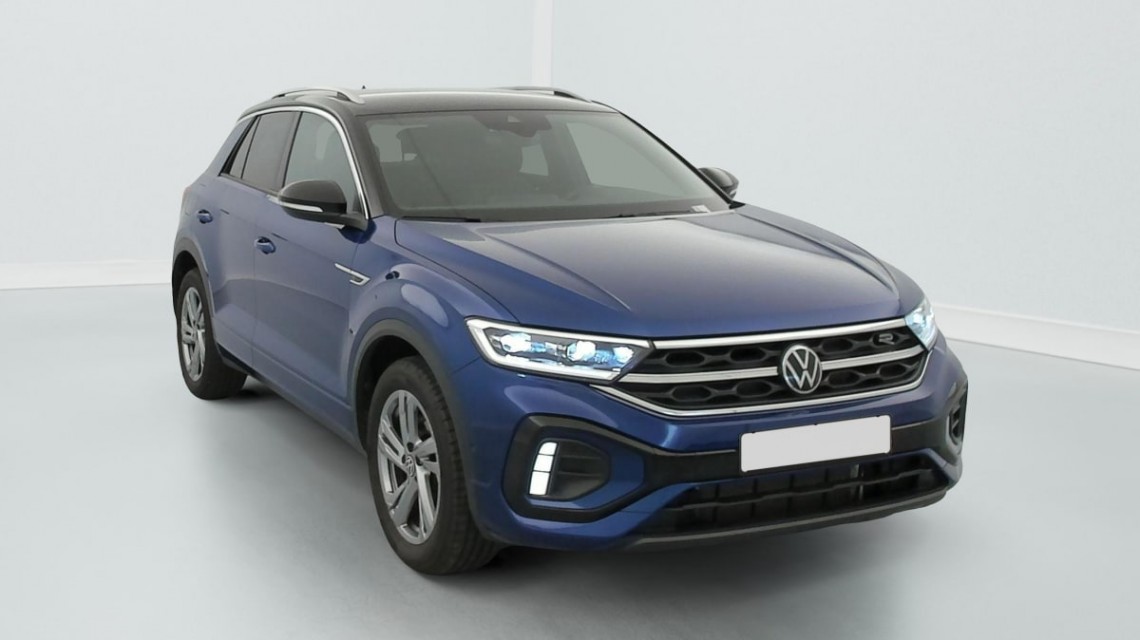 VOLKSWAGEN T-Roc 2.0 TDI 150 START STOP DSG7 R-LINE Bleu Lapiz / Toit Noir