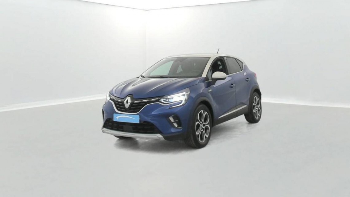 RENAULT Captur 1.6 E-Tech Plug-in 160ch Intens + Pack City Bleu Iron/Blanc Albatre