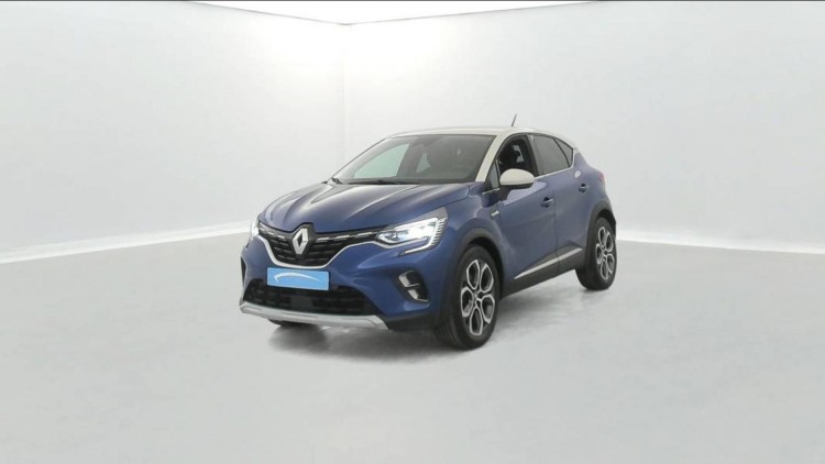 RENAULT Captur 1.6 E-Tech Plug-in 160ch Intens + Pack City Bleu Iron/Blanc Albatre